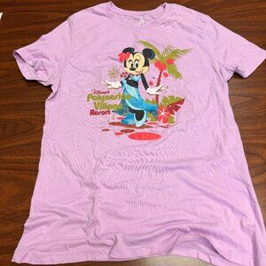Polynesian Village Resort Disney World Pink T Shirt Size XXL Women's